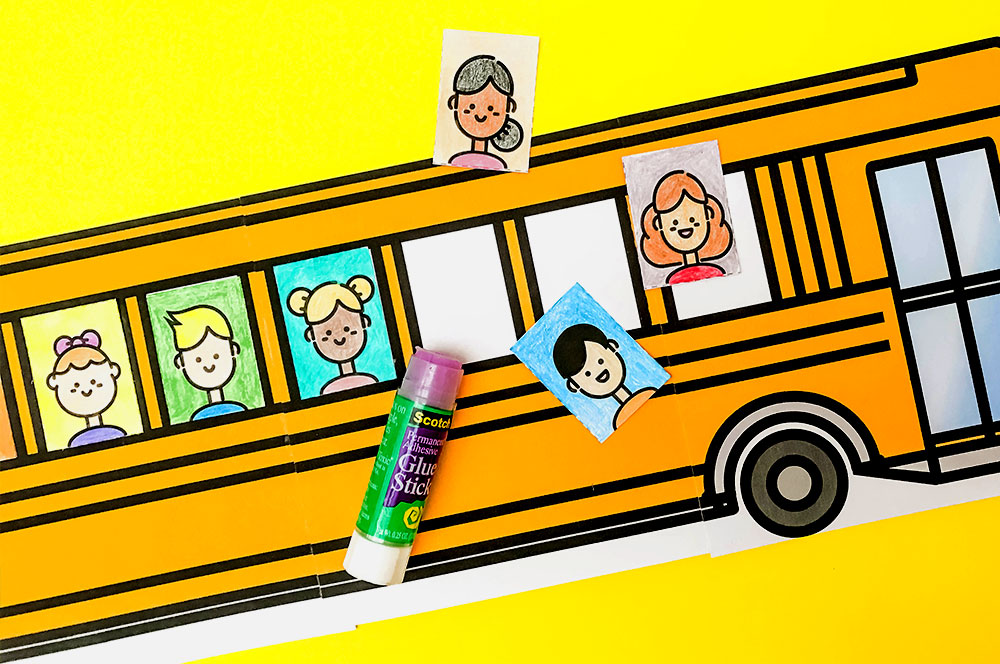 Ералаш в автобусе. Аппликация школьный автобус. Автобус крафт. Школьный автобус бумажный стиль. Bus Craft for Kids Template.