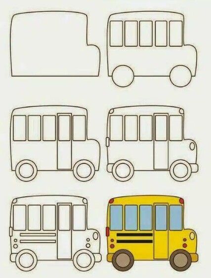 427x562 School Bus How To Draw School Buses, Drawings