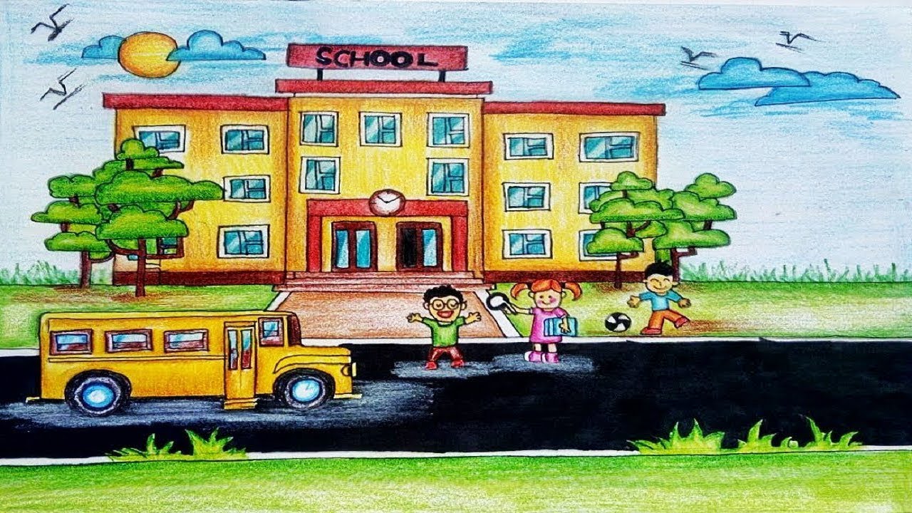 1280x720 School Drawing