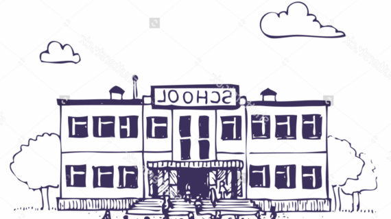 570x320 Simple Drawing Of A School Simple Drawing Of A School
