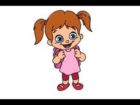 480x360 How To Draw A School Girl