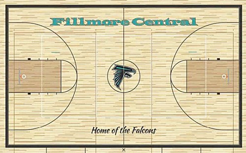 500x312 New Gym Floor Completed, Ready For Basketball And Wrestling Action