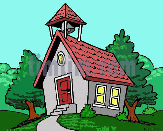 543x434 Free Drawing Of A Country Schoolhouse 2 From The Category Books
