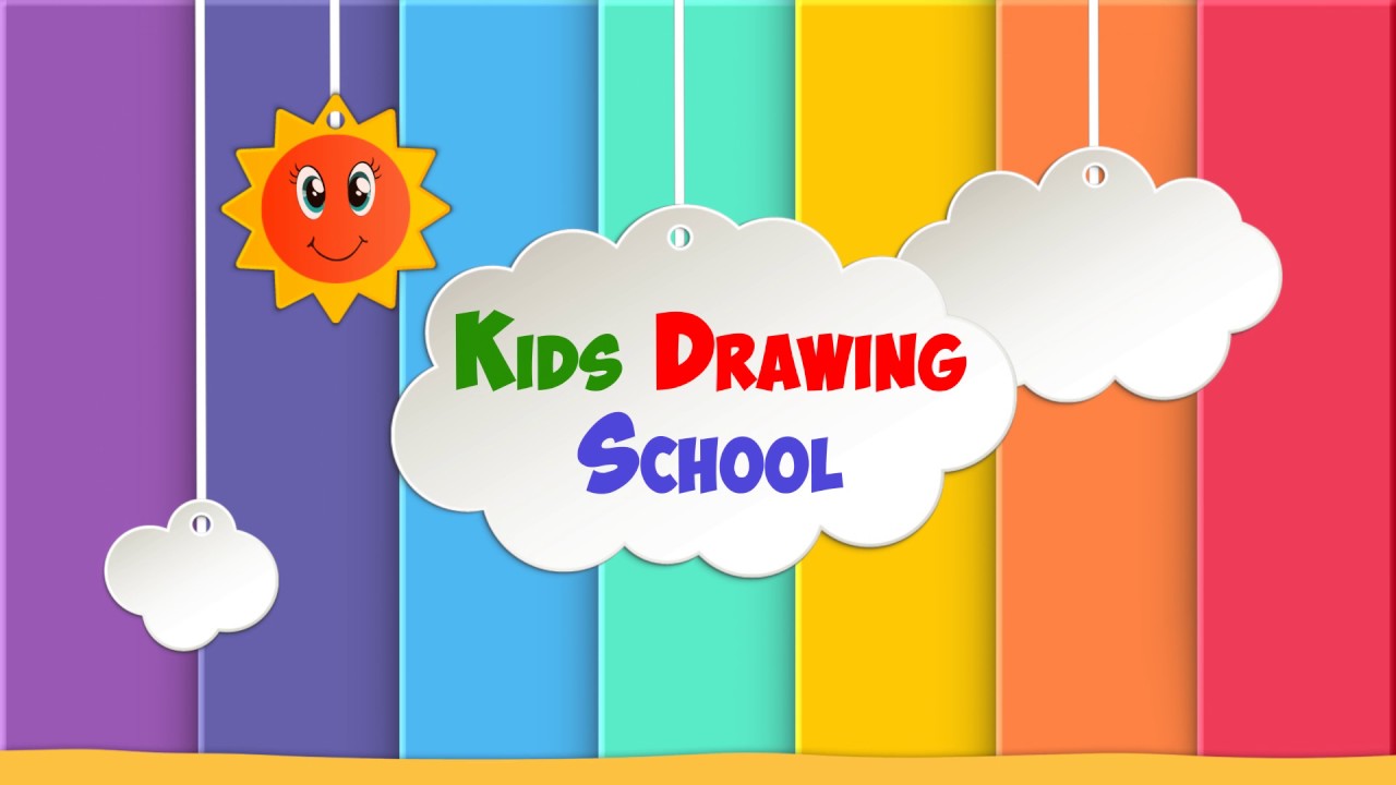 1280x720 Kids Drawing School Youtube Channel Intro Video Kids Drawing