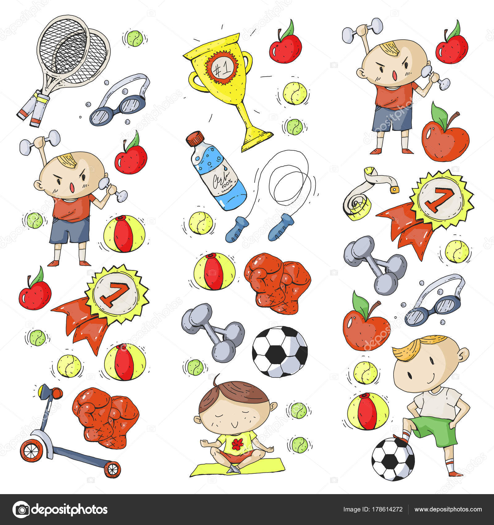 1600x1700 Children Sport. Kids Drawing. Kindergarten, School, College