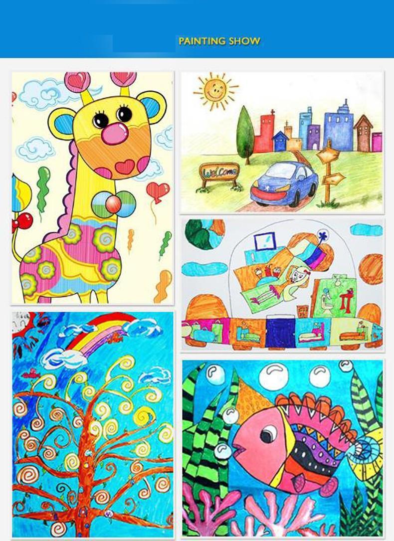 790x1085 Stationery Set Child Crayon Drawing Watercolor Pen Color