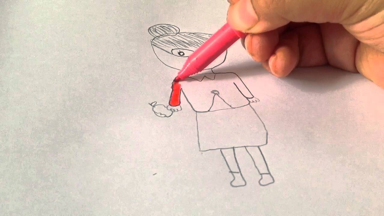 1280x720 How To Draw A School Teacher