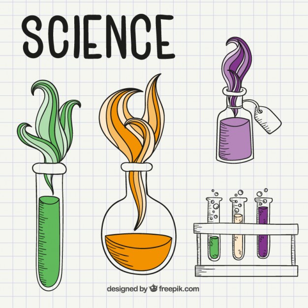626x626 Science Drawings On A Notebook Paper Vector Free Download