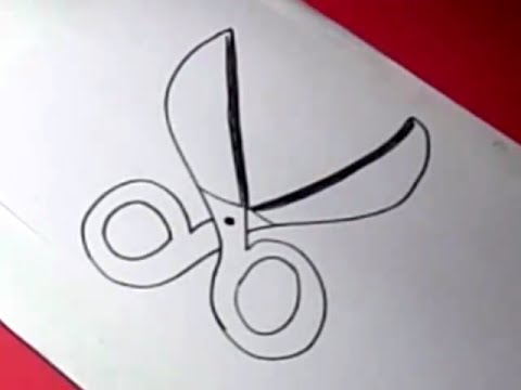 480x360 How To Draw Scissor Drawing For Kids Step By Step