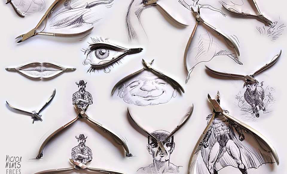 960x584 Real Life Drawing Illustrations That Incorporate Actual Popcorn