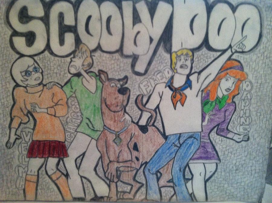 900x672 Scooby Doo Drawing By Nakya Clark
