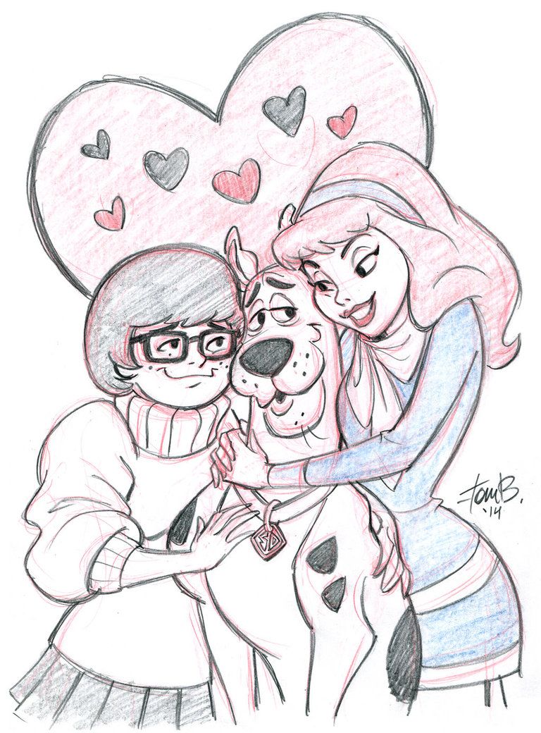 768x1040 Scooby And Gals Sketch Request By Tombancroft