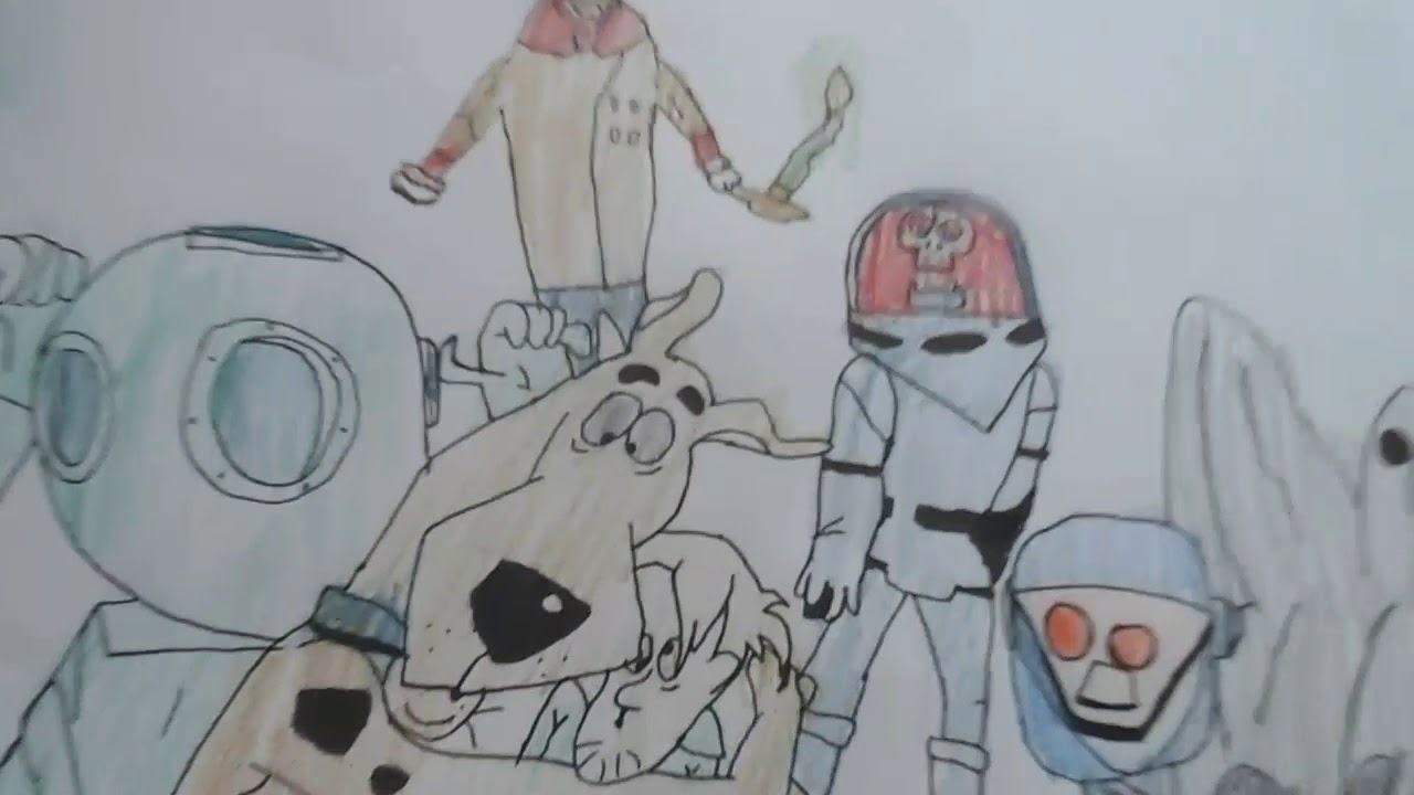 1280x720 Scooby Doo And The Villains Drawing! (Scooby Doo Were Are You