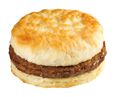 400x334 Sausage Biscuit Sandwich Menu 916 (With Scrambled Eggs