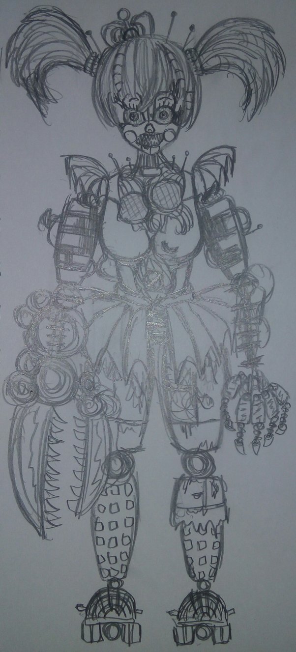 602x1327 Stylized Scrap Baby (Drawing) By 3d Darlin