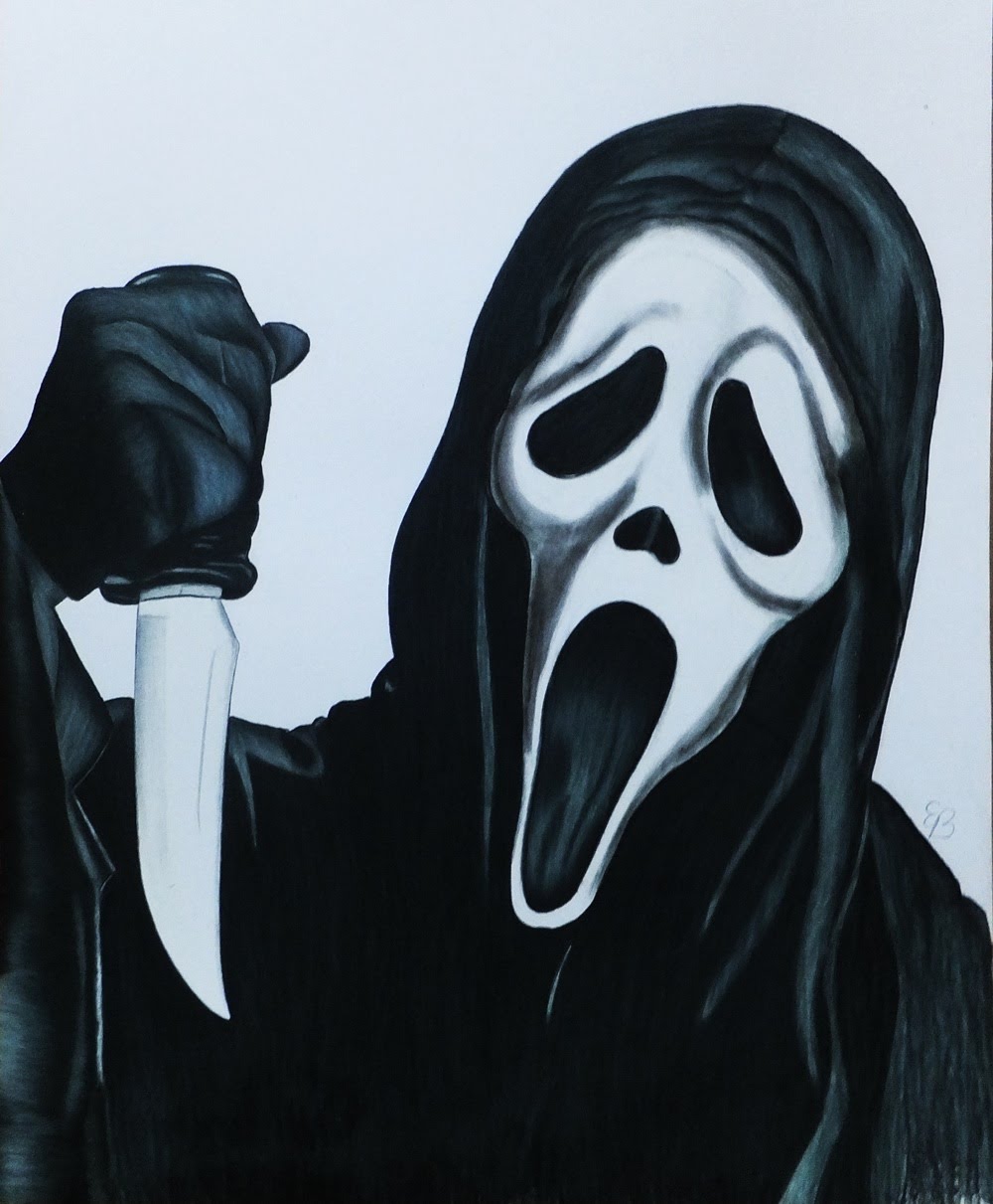 1000x1211 How To Draw Ghostface