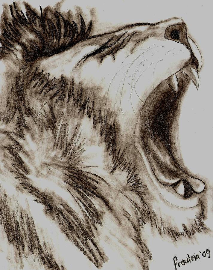 712x900 Screaming Drawing By Glory Fraulein Wolfe