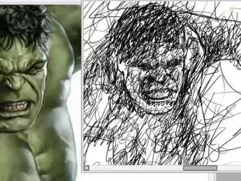 480x360 Hulk Scribble Drawing