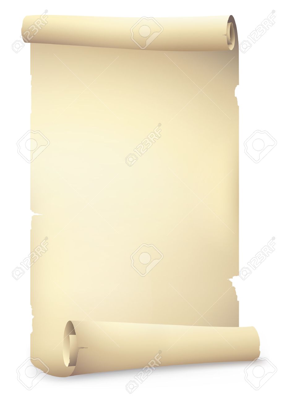 915x1300 Old Scroll Paper Banners , Vector Drawing Royalty Free Cliparts