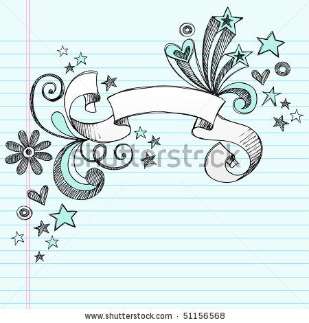 450x470 Stock Vector Hand Drawn Scroll Banner Sketchy Notebook Doodles