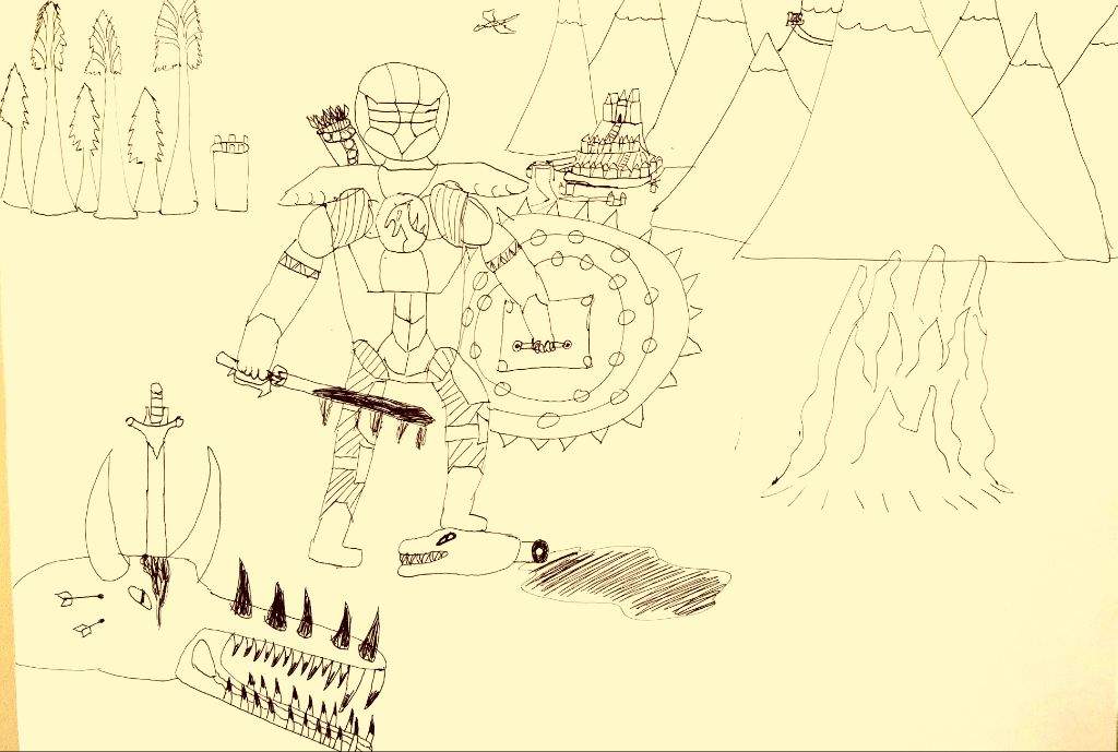 1024x689 Warrior Drawing Tamriel Elder Scrolls Amino Amino