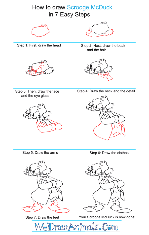 600x947 How To Draw Scrooge Mcduck