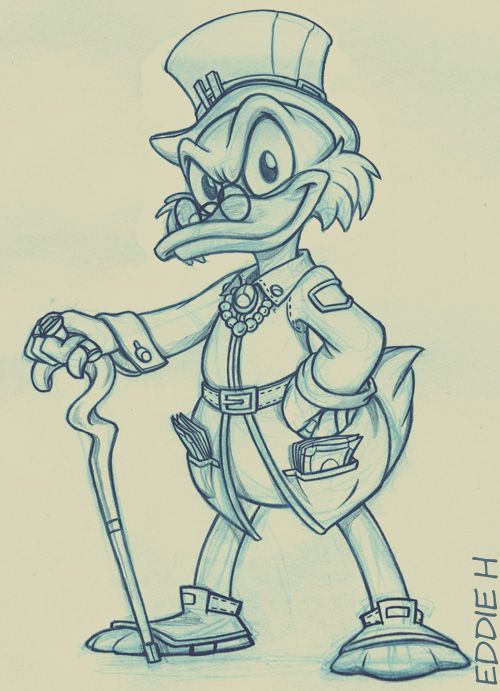 500x691 Scrooge Mcduck Lines By On @