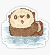 210x230 Sea Otter Drawing Stickers Redbubble