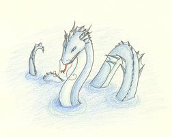 252x200 Sea Serpent Drawing