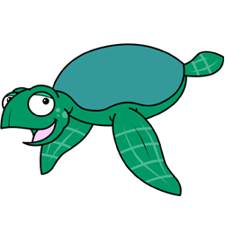 250x250 How To Draw A Turtle Cartoon Lesson