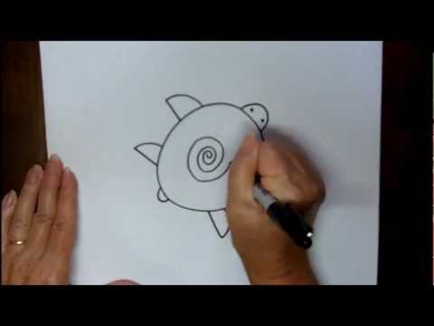 480x360 How To Draw A Sea Turtle Step By Step Drawing Tutorial