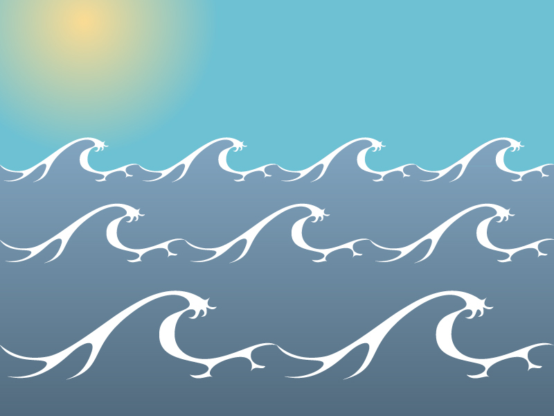 800x600 Ocean Wave Vector