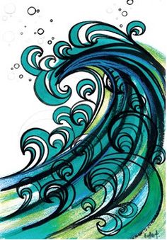 236x339 Wave On Waves Wave Drawing, Ocean Waves And Ocean