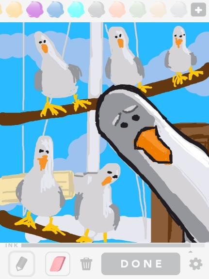 431x576 Seagull Drawings