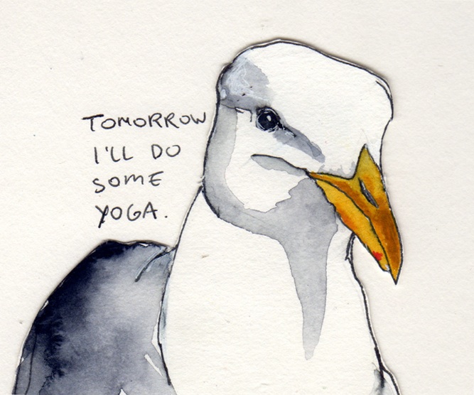 667x556 Yoga Seagull Magnet Gabriela Vainsencher Recessionartstore