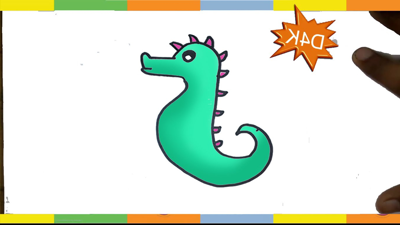 1366x768 How To Draw A Seahorse Step By Step For Kids Easy Drawing Tutorial