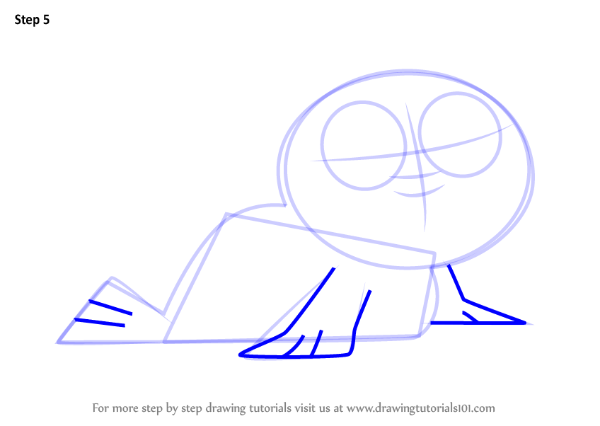 848x602 Learn How To Draw Baby Seal From Total Drama (Total Drama) Step By
