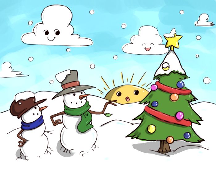 700x560 Winter Season Drawing Ideas Easy