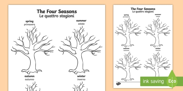 630x315 Four Seasons Tree Drawing Template Englishitalian