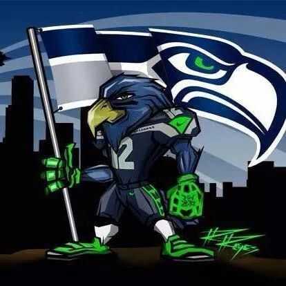 414x414 Awesome Drawing By A Fellow 12! Go Hawks! Seattle Seahawks