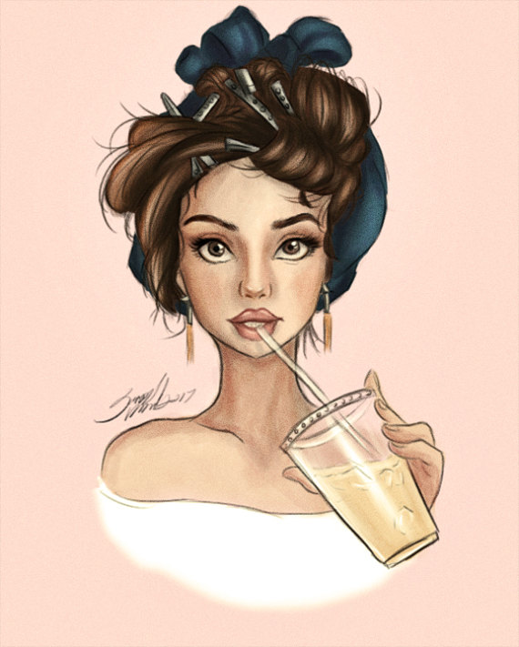 570x711 Selena Gomez Drawing