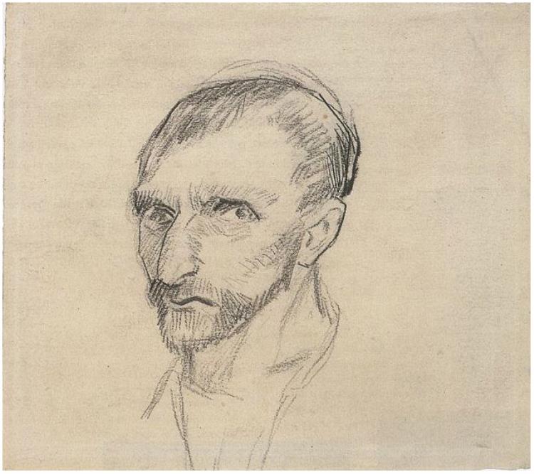 750x667 Self Portrait By Vincent Van Gogh