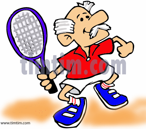 496x437 Free Drawing Of A Tennis Senior From The Category Sports