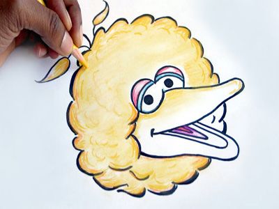 400x300 How To Draw Big Bird