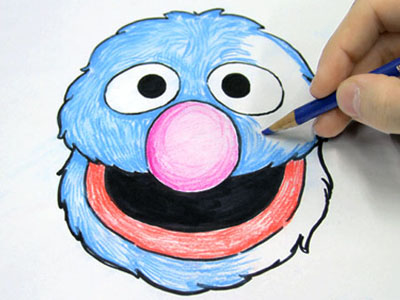 400x300 How To Draw Cookie Monster
