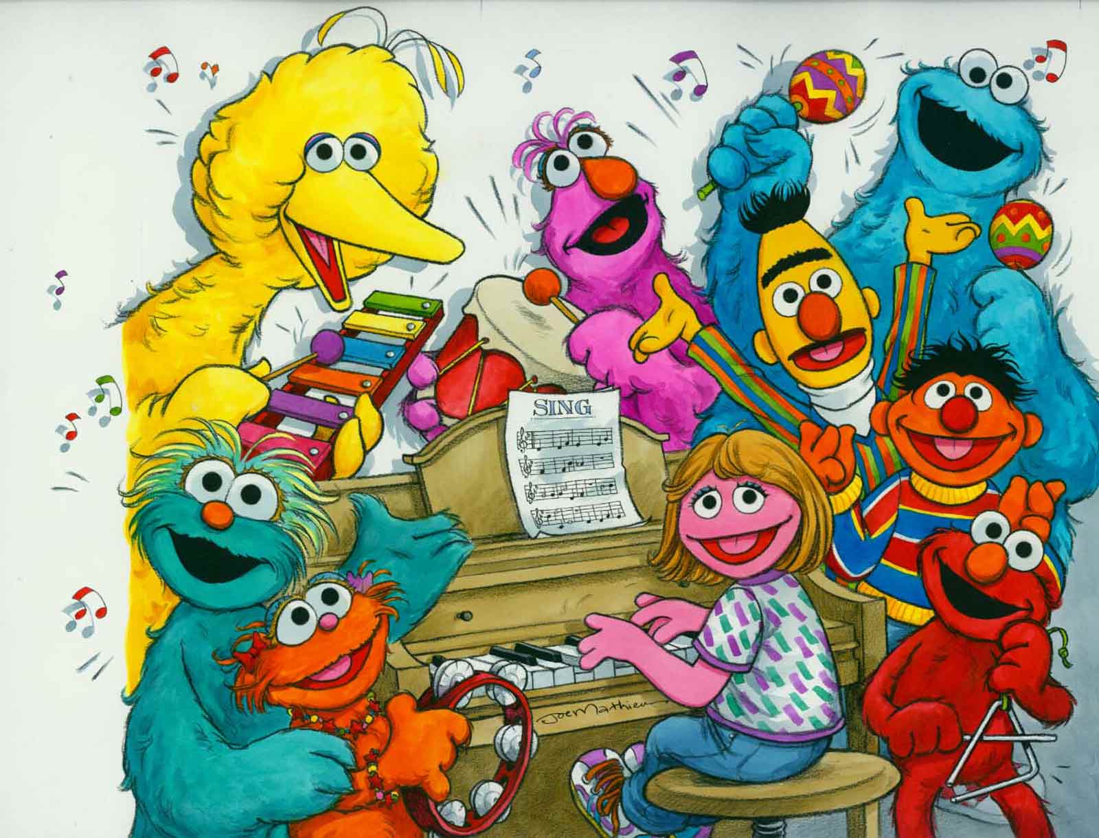 1600x1220 Sing Along With Sesame Street Joe Mathieu