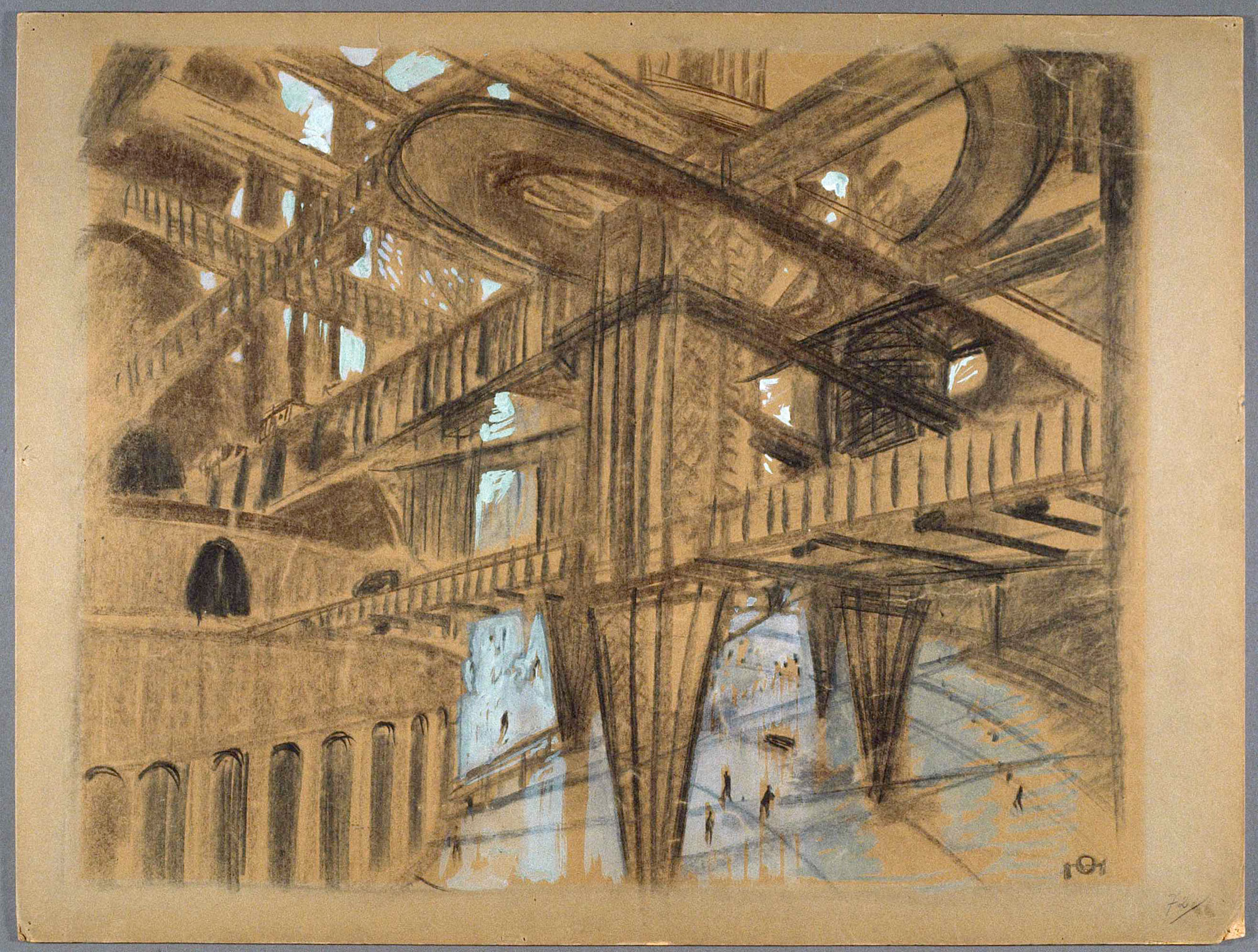 2000x1514 Otto Hunte Set Design Drawing For Metropolis Art Blart