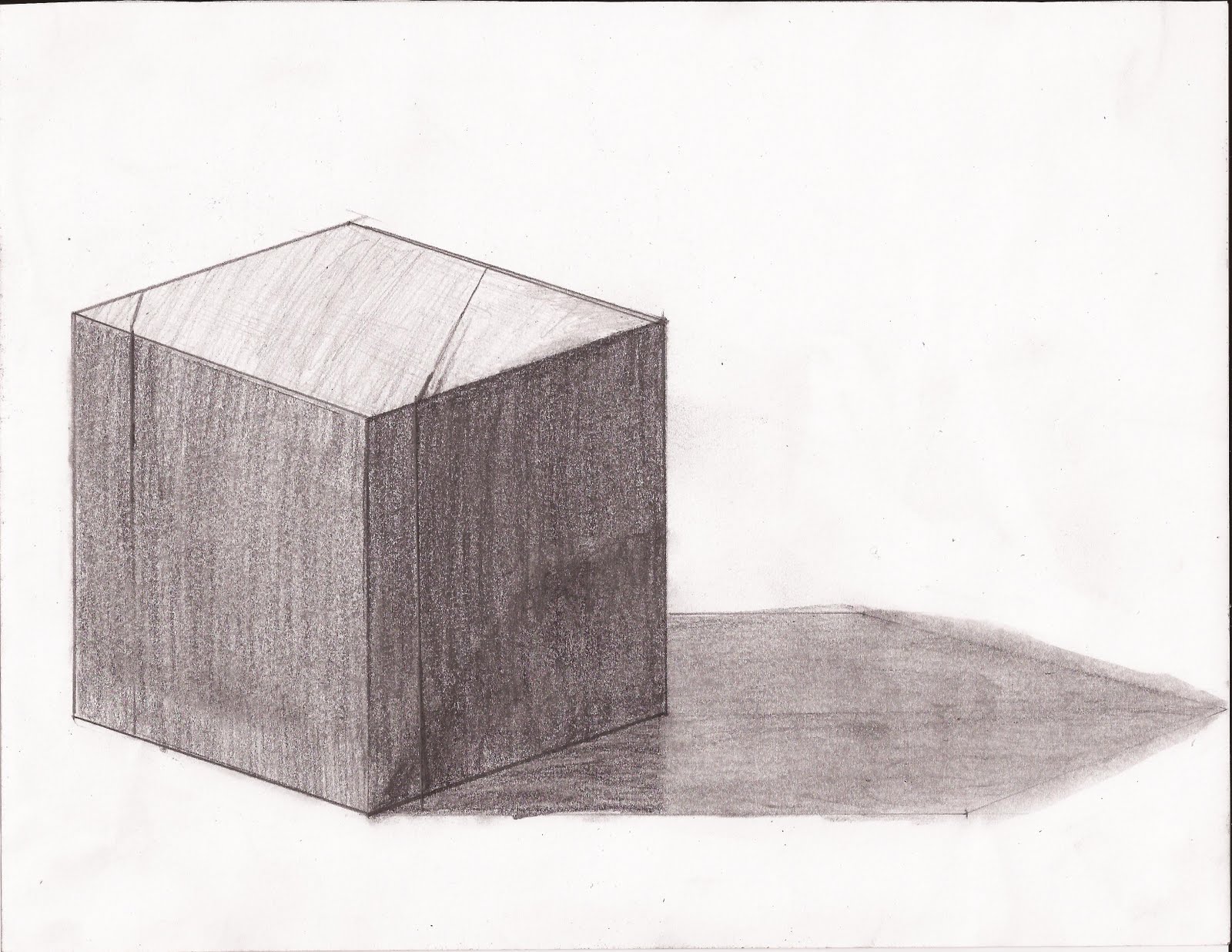 Shaded Cube Drawing at GetDrawings Free download