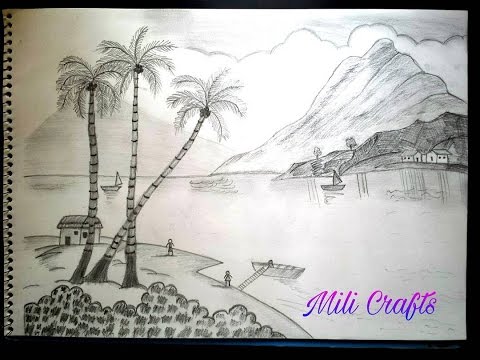 480x360 How To Sketch Pencil Shading Landscape Video