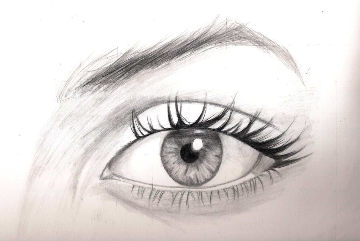 1258x842 Realistic Drawing Tutorial 88] How To Draw The Eyes